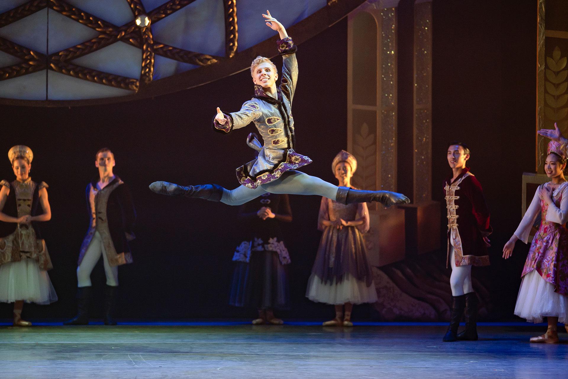 Northern Ballet dancer Sean Bates as the Prince in Cinderella.