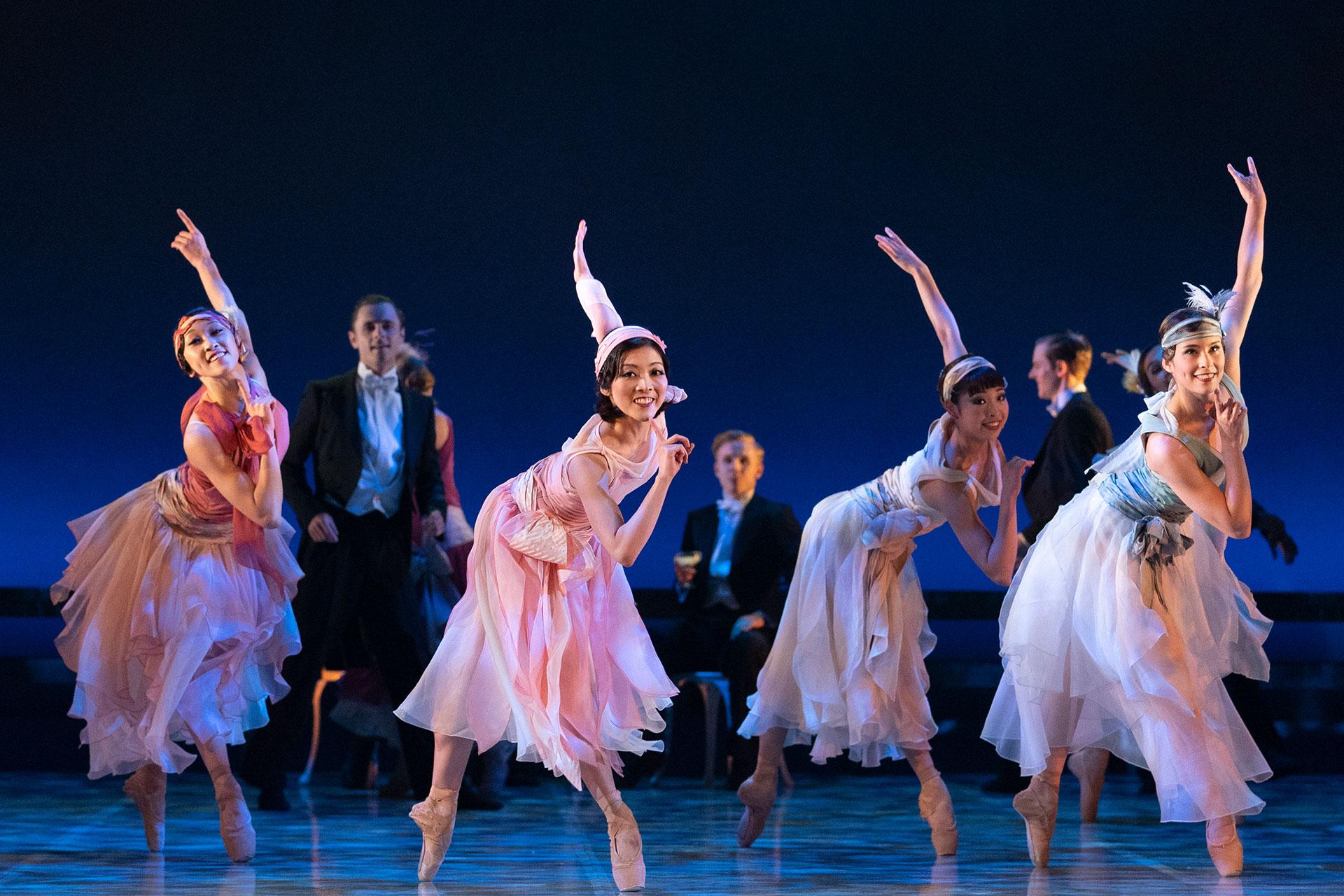 Northern Ballet dancers in The Great Gatsby. Photo Emma Kauldhar.