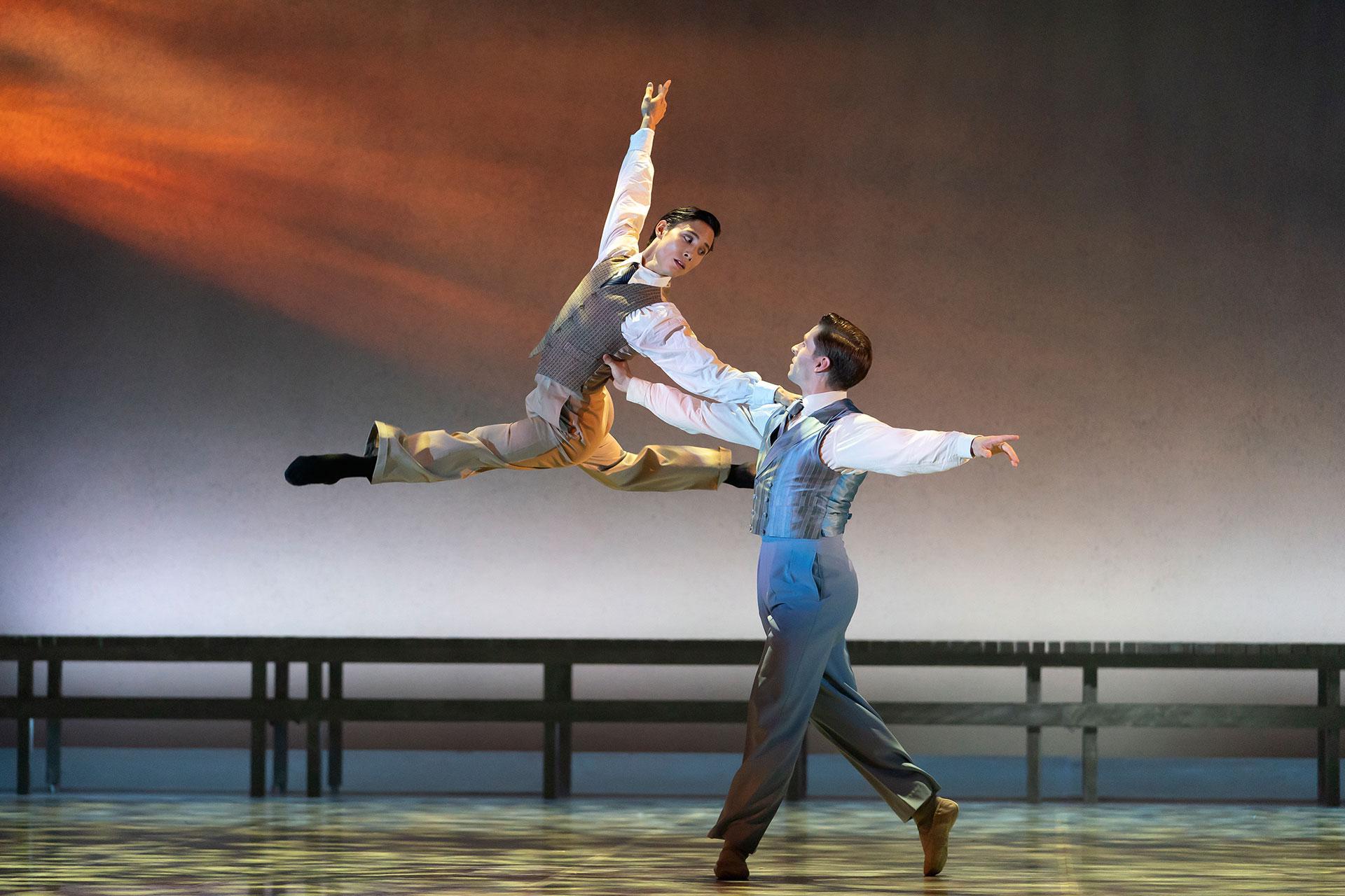 Kevin Poeung and Ashley Dixon in The Great Gatsby. Photo Emma Kauldhar