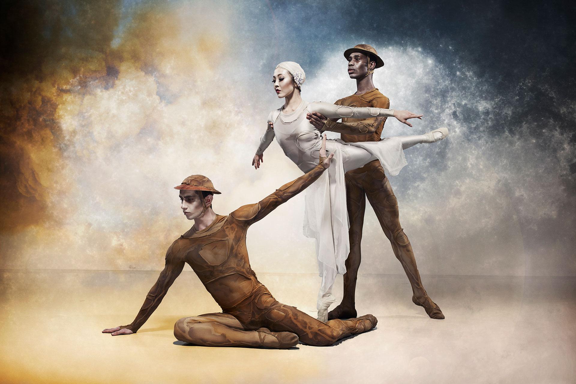 Northern Ballet dancers dressed in costume from Gloria for the poster of our MacMillan programme. Photo Guy Farrow