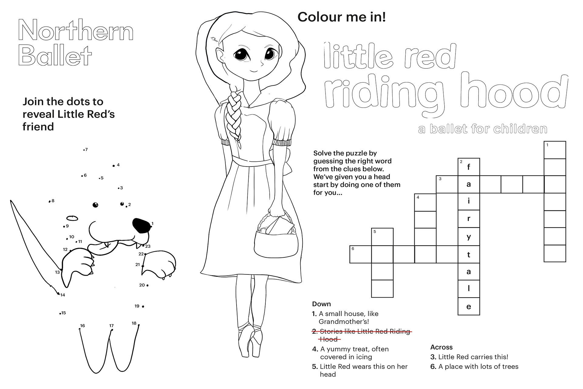 Little Red Riding Hood activity sheet