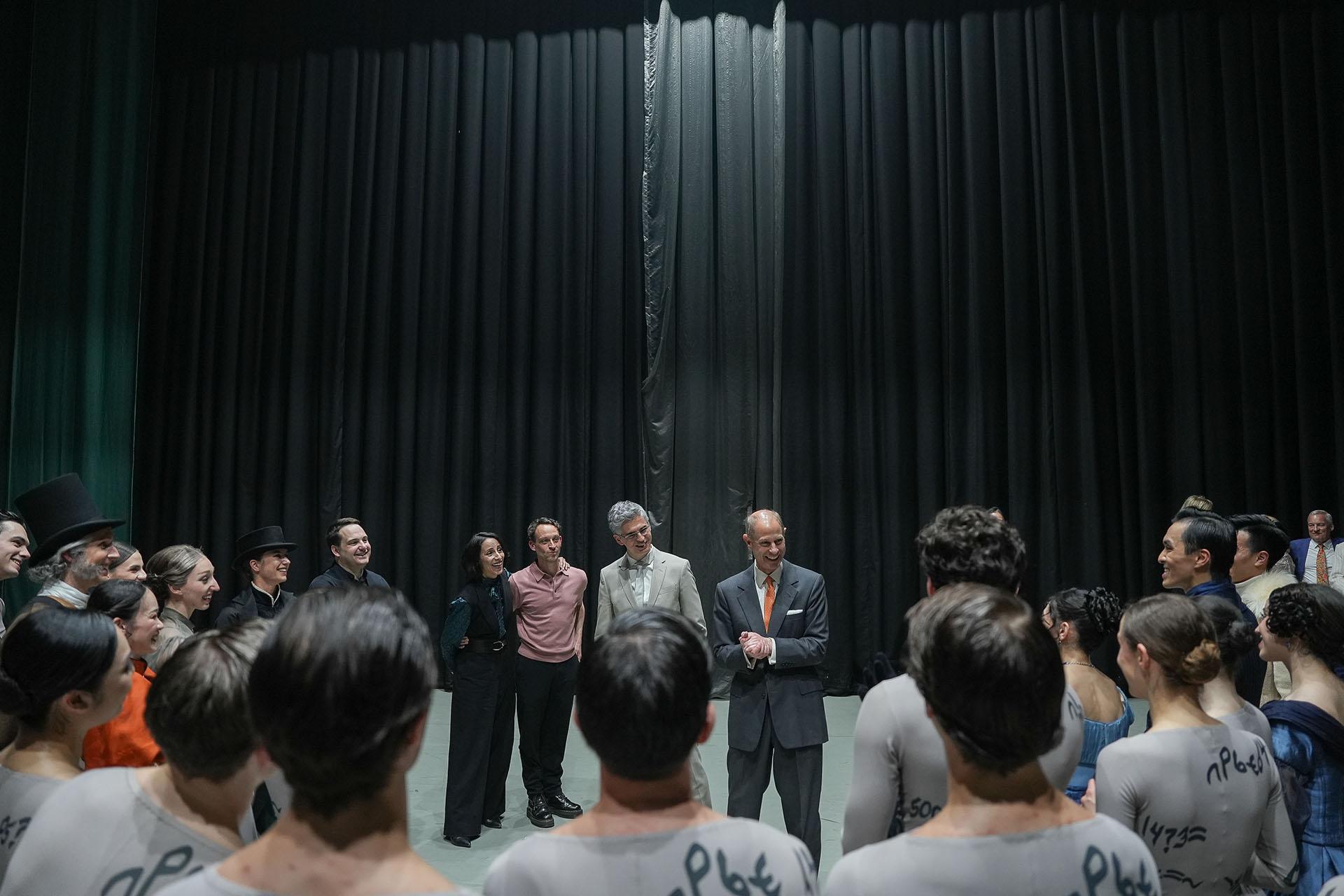 HRH The Duke of Edinburgh meeting the the dancers, choreographer and staff of Northern Ballet and Gentleman Jack