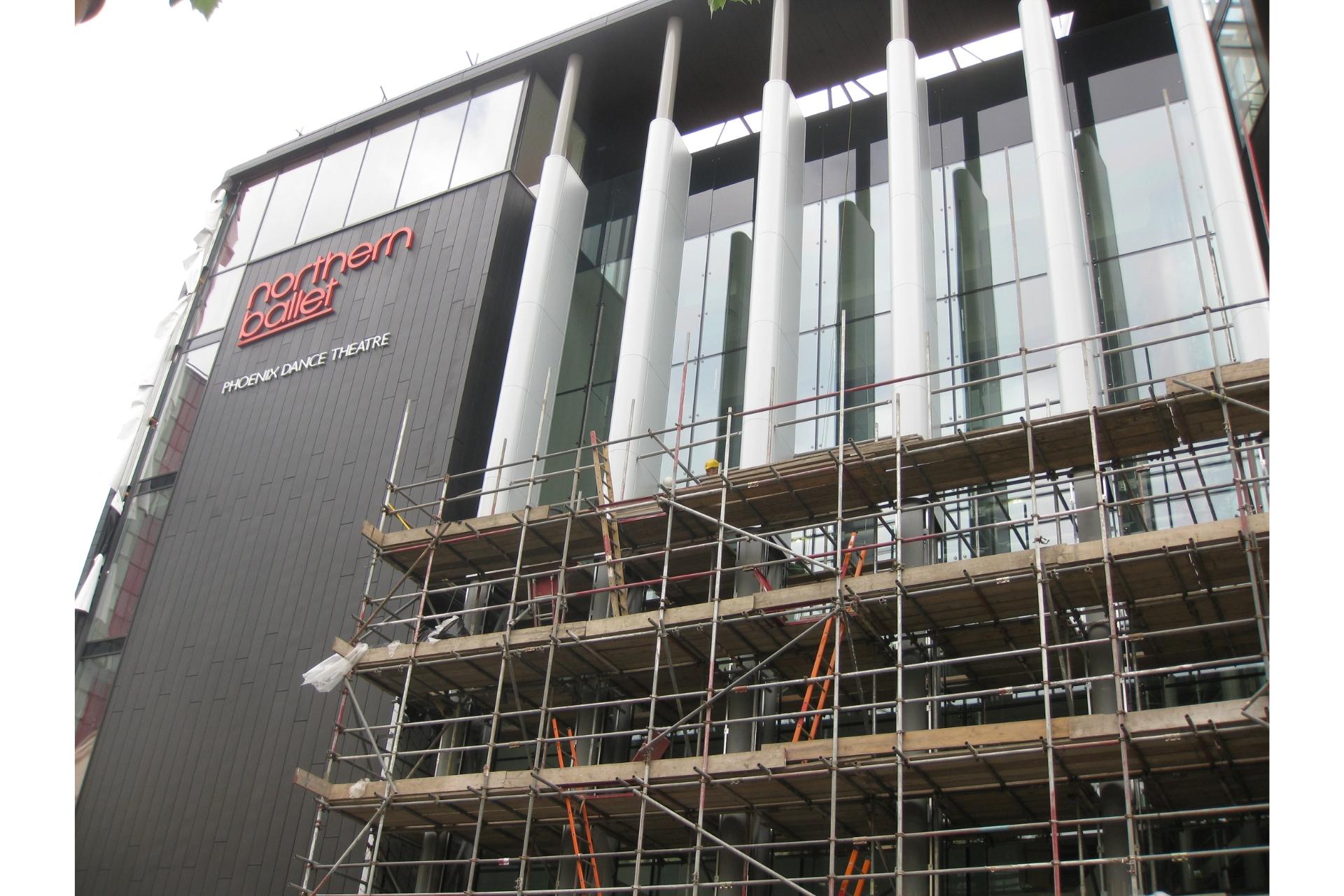 Northern Ballet building in Quarry Hill, Leeds under construction.