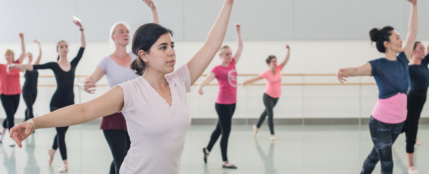 Students dancing on the Academy's adult class. Photo Kathie Tiffany