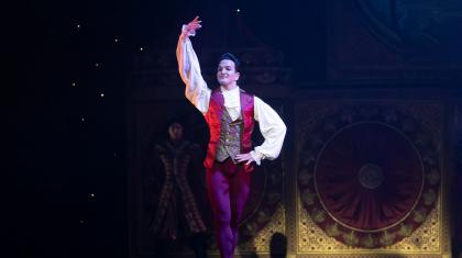 The Cavalier strikes a pose as he prepares to perform impressive feats of dance