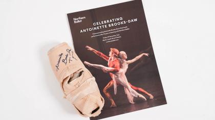 Antoinette Brooks-Daw pointe shoes & programme (celebration performance)